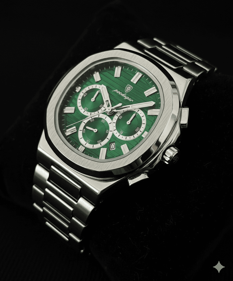 Montre de luxe POEDAGAR – 834 - verte