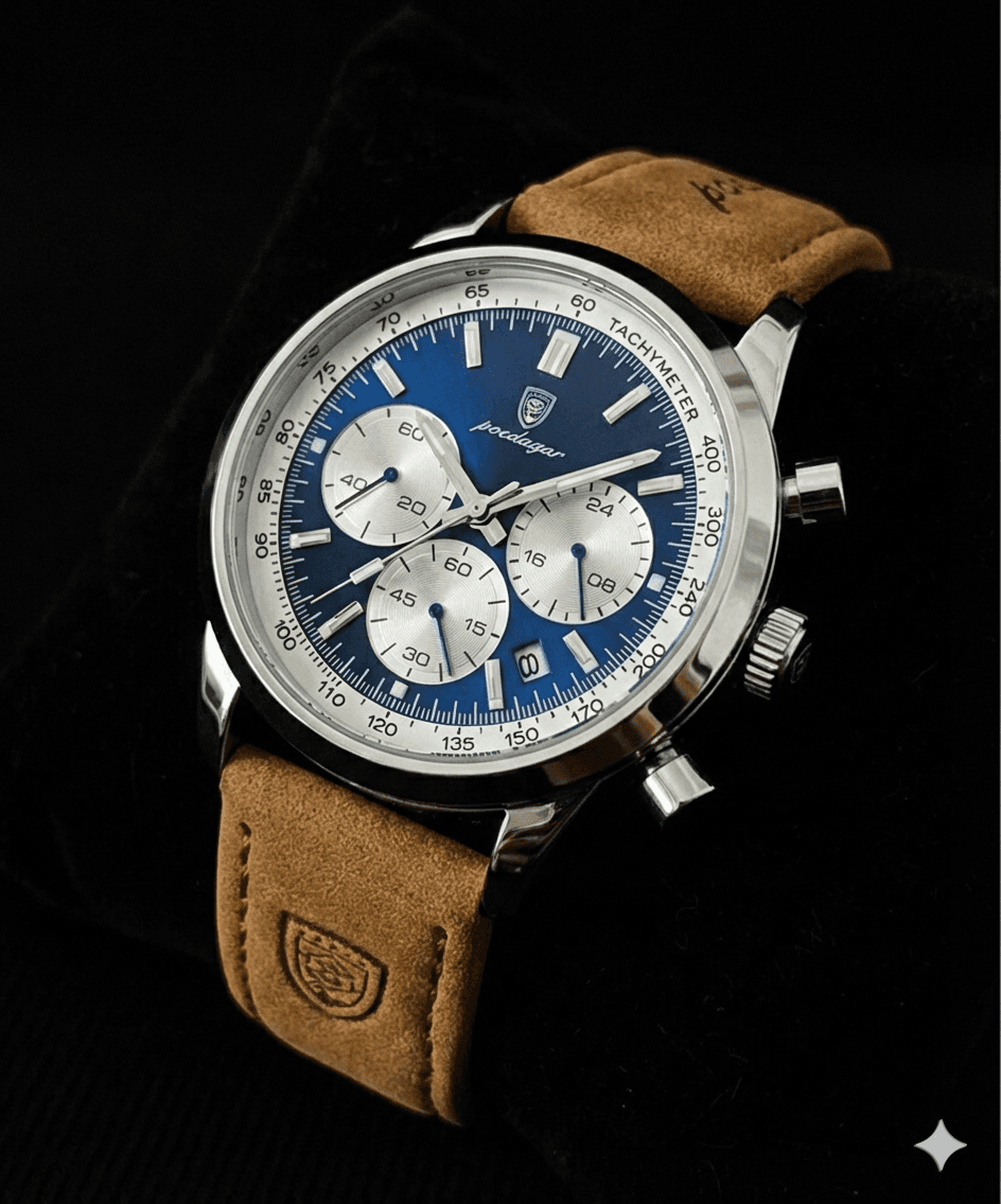 POEDAGAR Luxury  Watch – 921L-2 - cuir